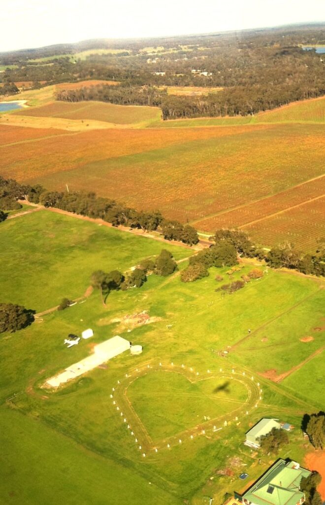 aerial view of Margaret River Heartland